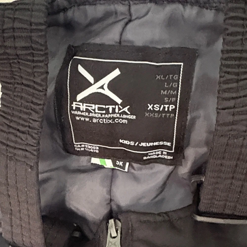 Arctix Kids Black Snow Bib - Picture 5 of 5